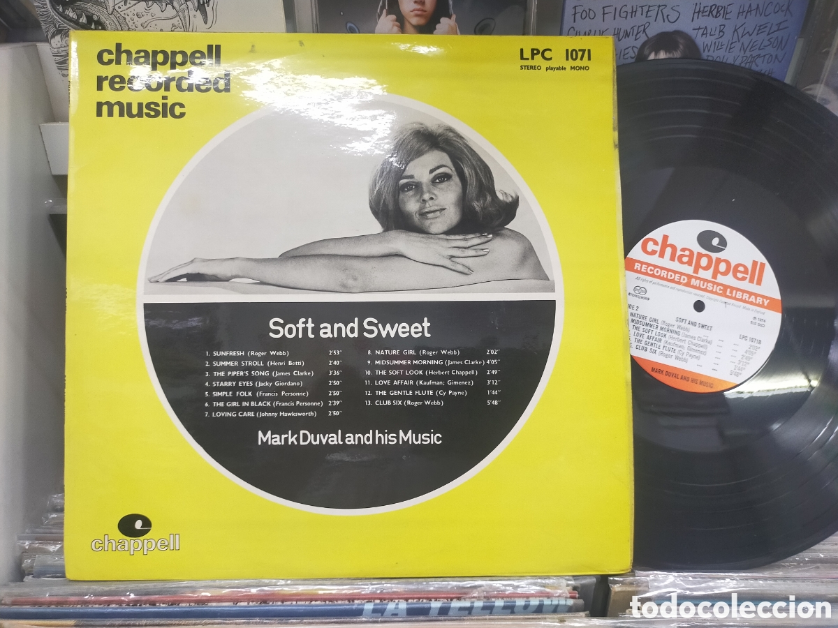 Discos de vinilo: Mark Duval lp soft and sweet u.k. 1974