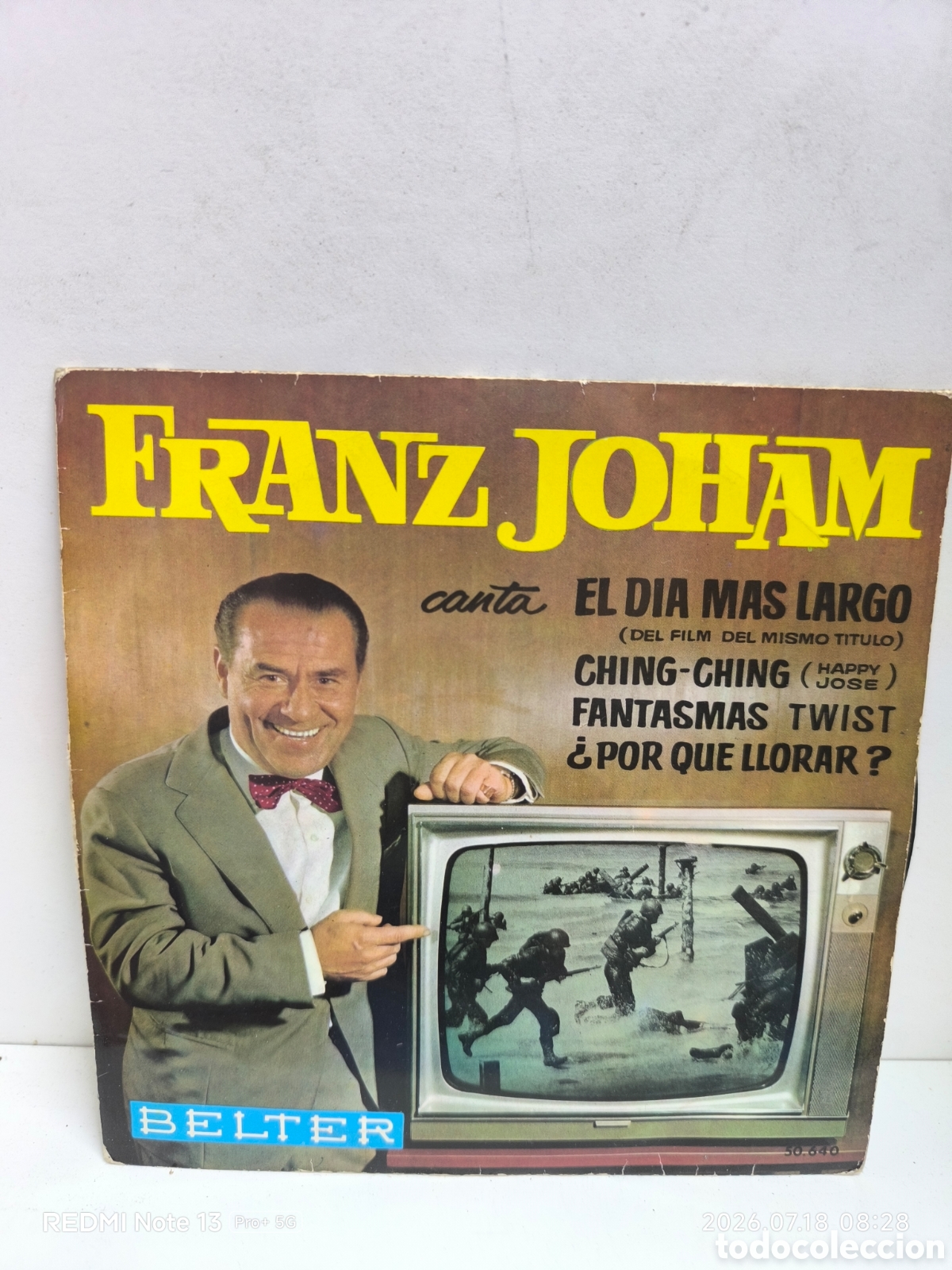 Discos de vinilo: Franz joham el d&iacute;a m&aacute;s largo vinilo 7&rdquo;