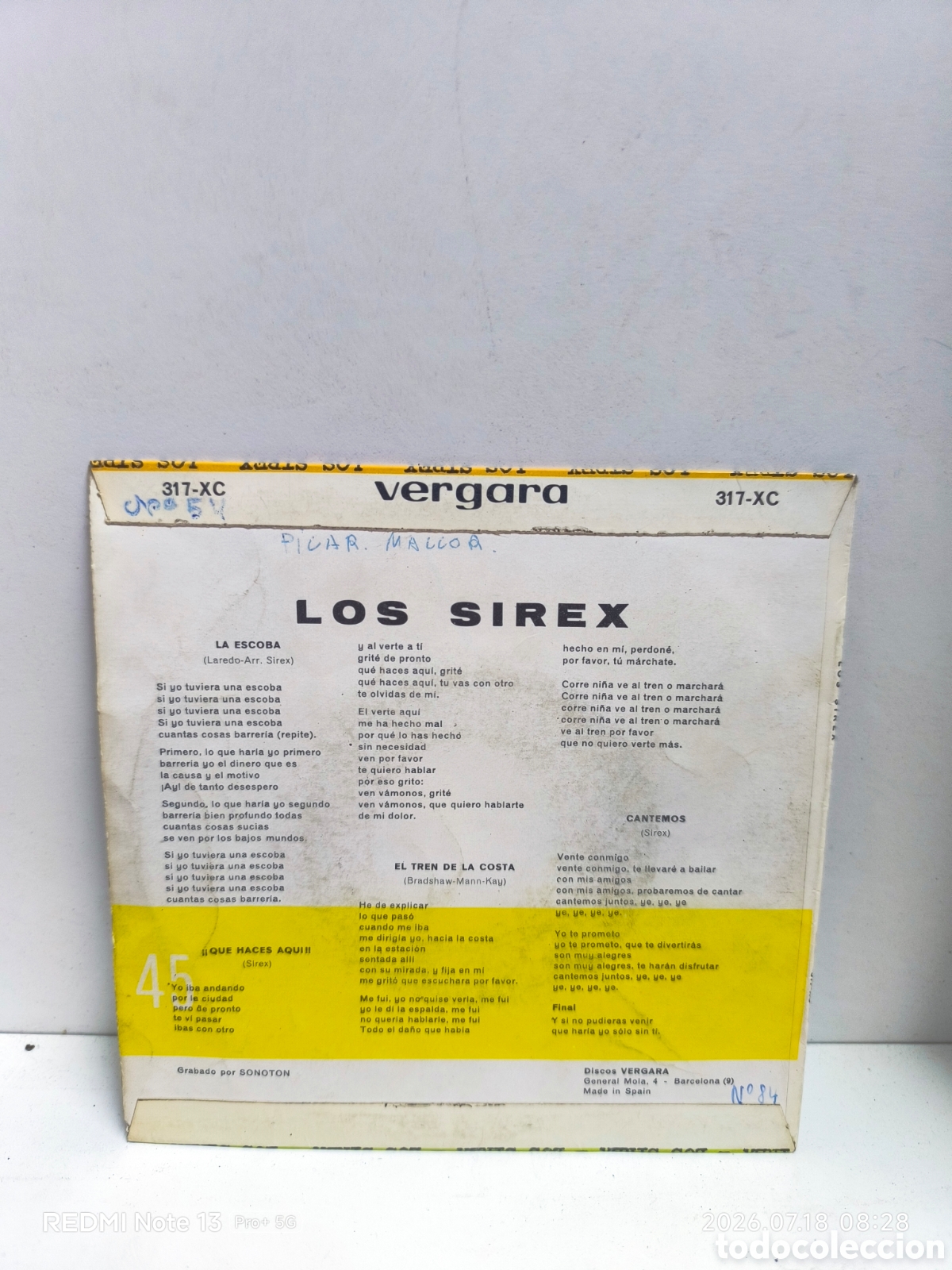 Discos de vinilo: Los sirex brindis vinilo7&rdquo; - Foto 2