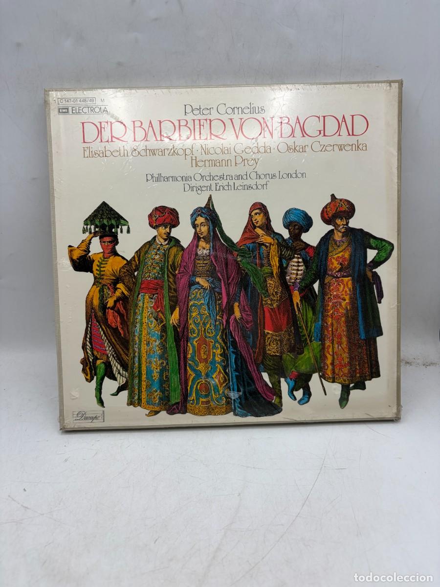Discos de vinilo: LP BOX 2 DISCOS - PETER CORNELIUS - DER BARBIER VON BAGDAD - ERICH LEINSDORF - PRECINTADO