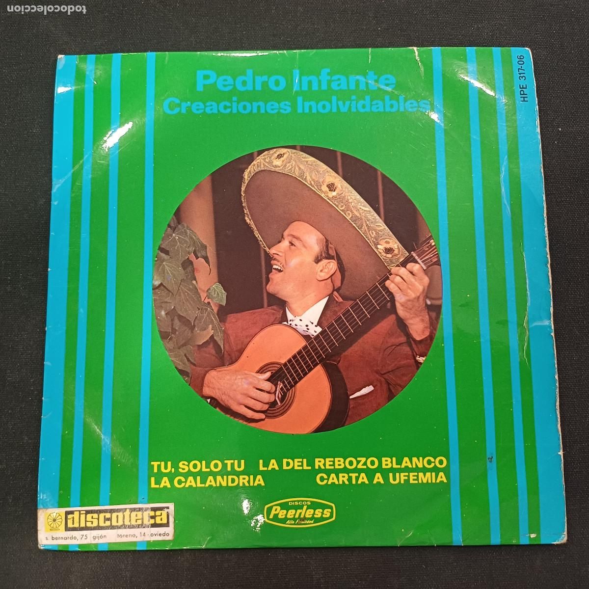 Discos de vinilo: PEDRO INFANTE/TU SOLO TU/SINGLE. - Foto 1