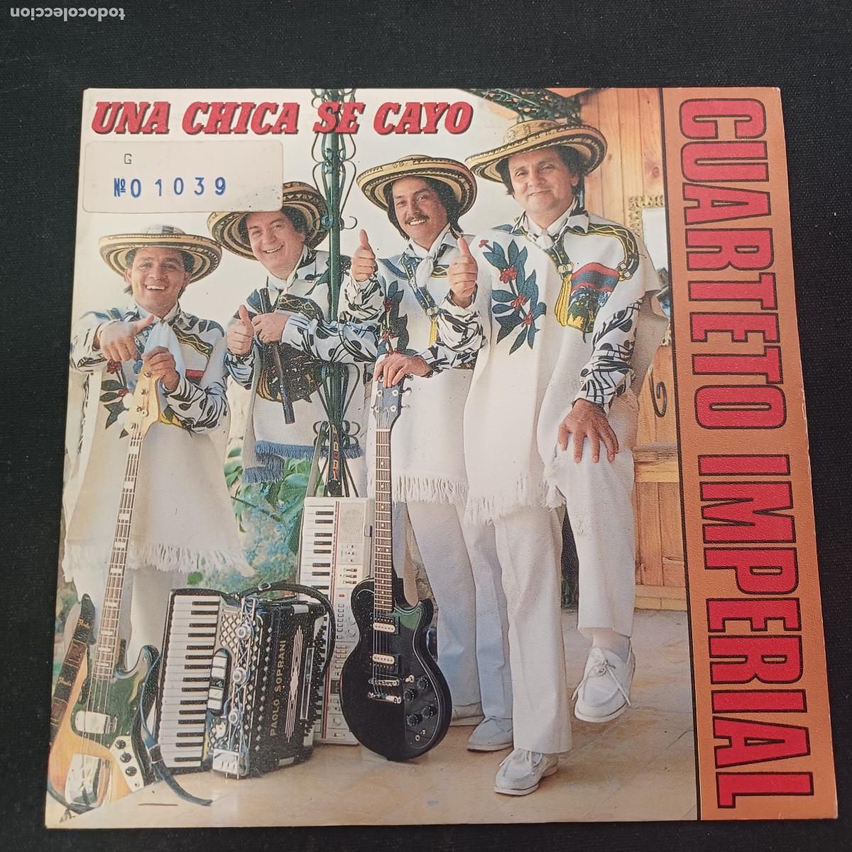 Discos de vinilo: CUARTETO IMPERIAL/UNA CHICA SE CAYO/SINGLE PROMOCIONAL.