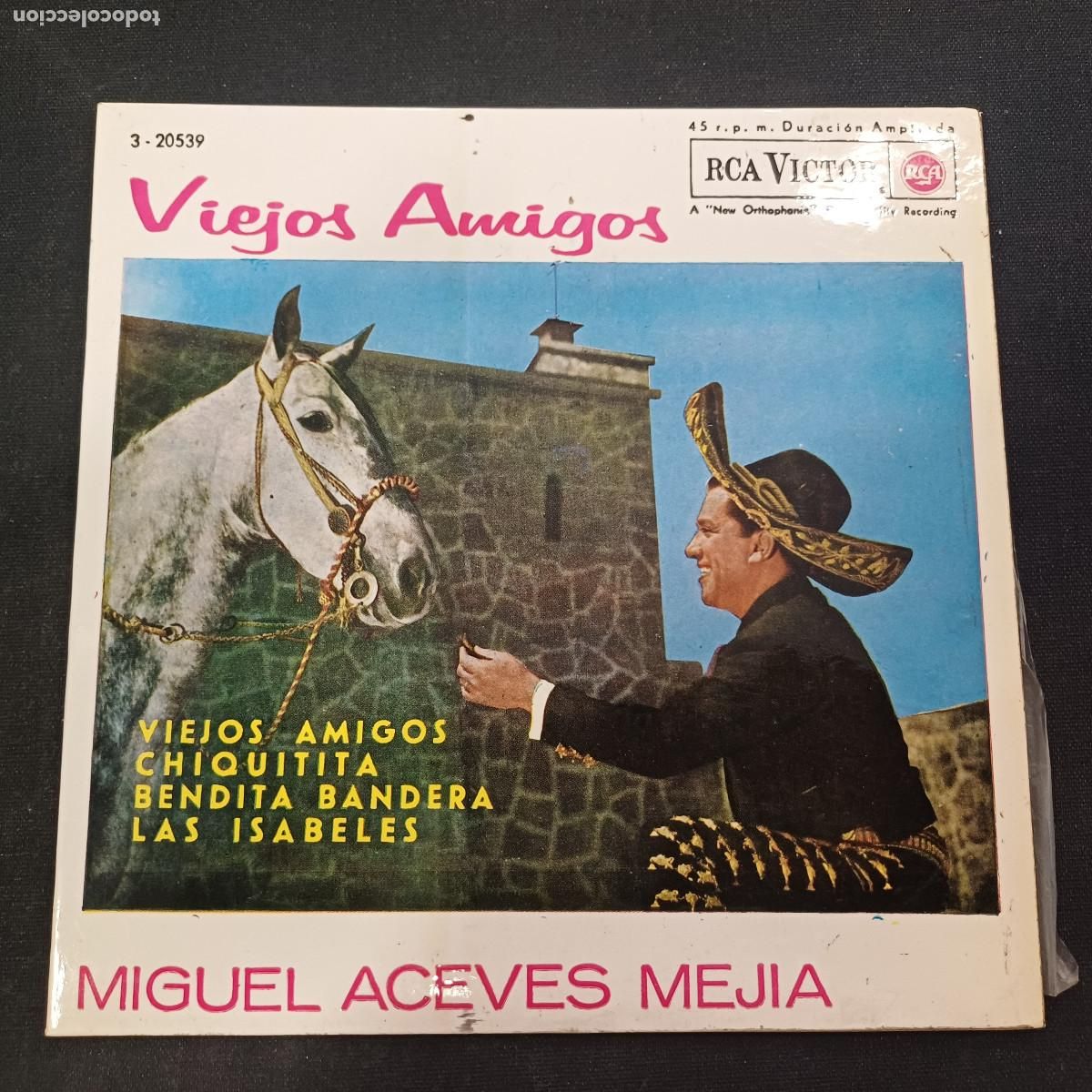Discos de vinilo: MIGUEL ACEVES MEGIA/VIEJOS AMIGOS/SINGLE.