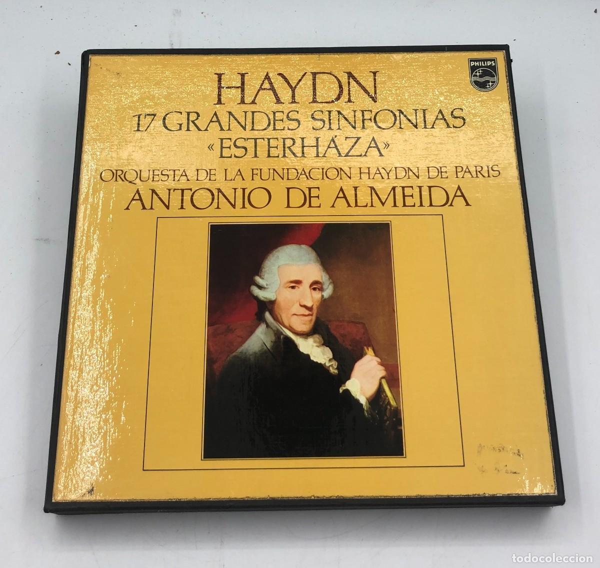 Discos de vinilo: Caja 8 LP Haydn: 17 Grandes Sinfon&iacute;as &rdquo;Esterh&aacute;za&rdquo; - Antonio de Almeida - Philips (1977)