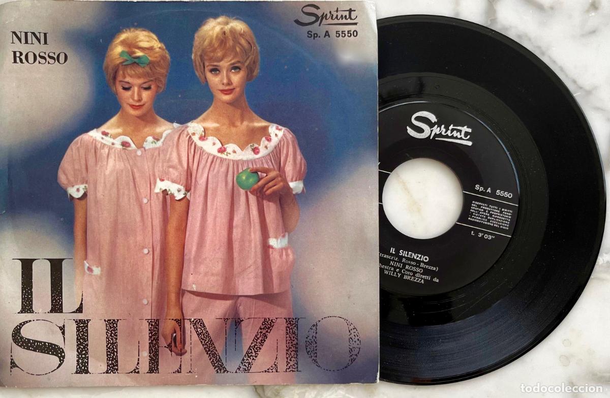 Discos de vinilo: NINI ROSSO. IL SILENZIO. SINGLE ORIGINAL ITALIA. - Foto 1