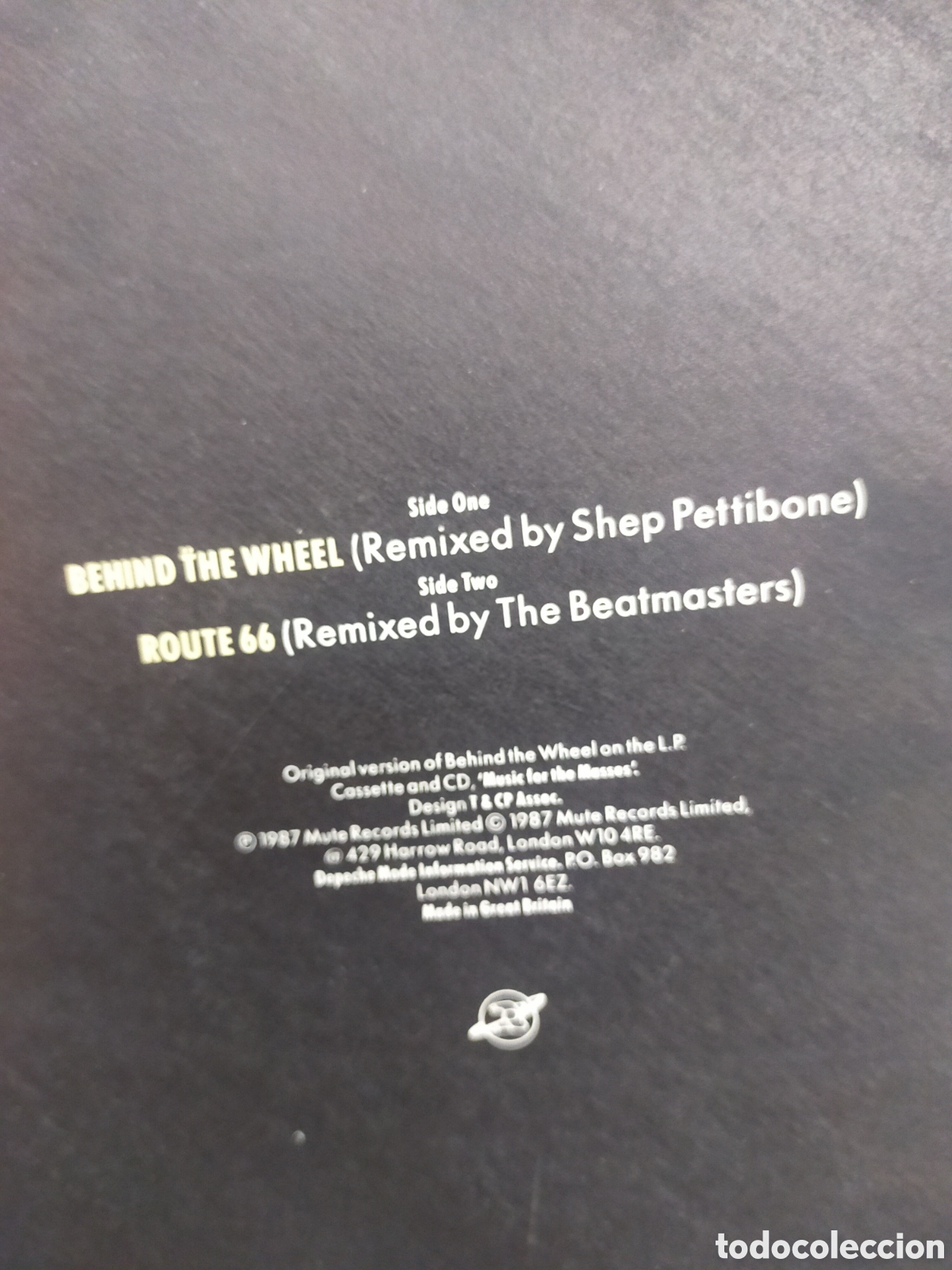 Discos de vinilo: Depeche mode maxi behind the wheel u.k. 1987 - Foto 3
