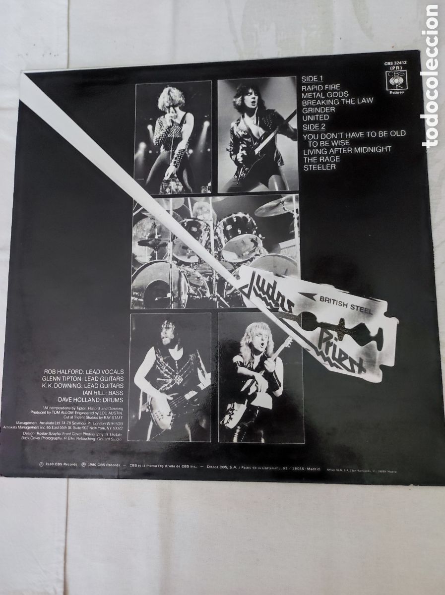 Discos de vinilo: JUDAS PRIEST - BRITISH STEEL - Foto 2