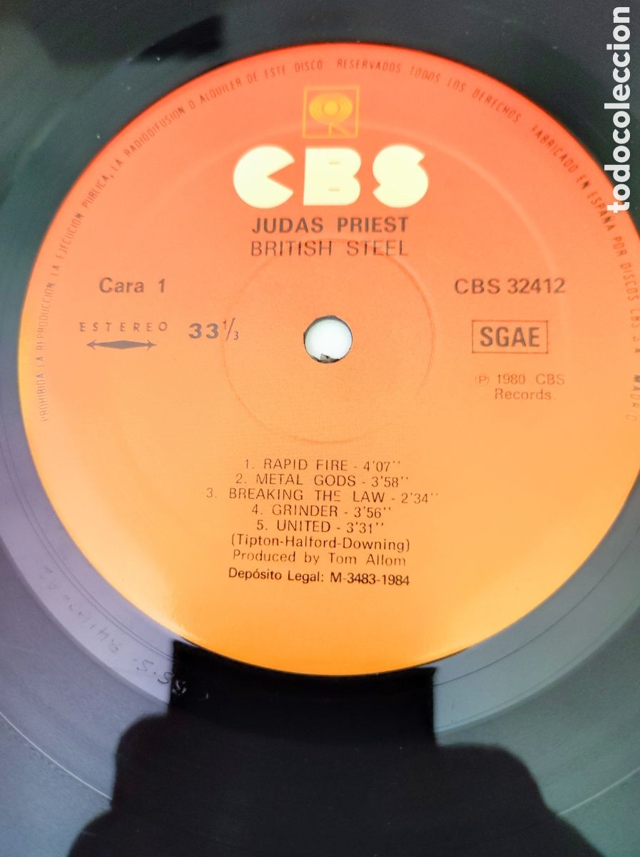 Discos de vinilo: JUDAS PRIEST - BRITISH STEEL - Foto 3