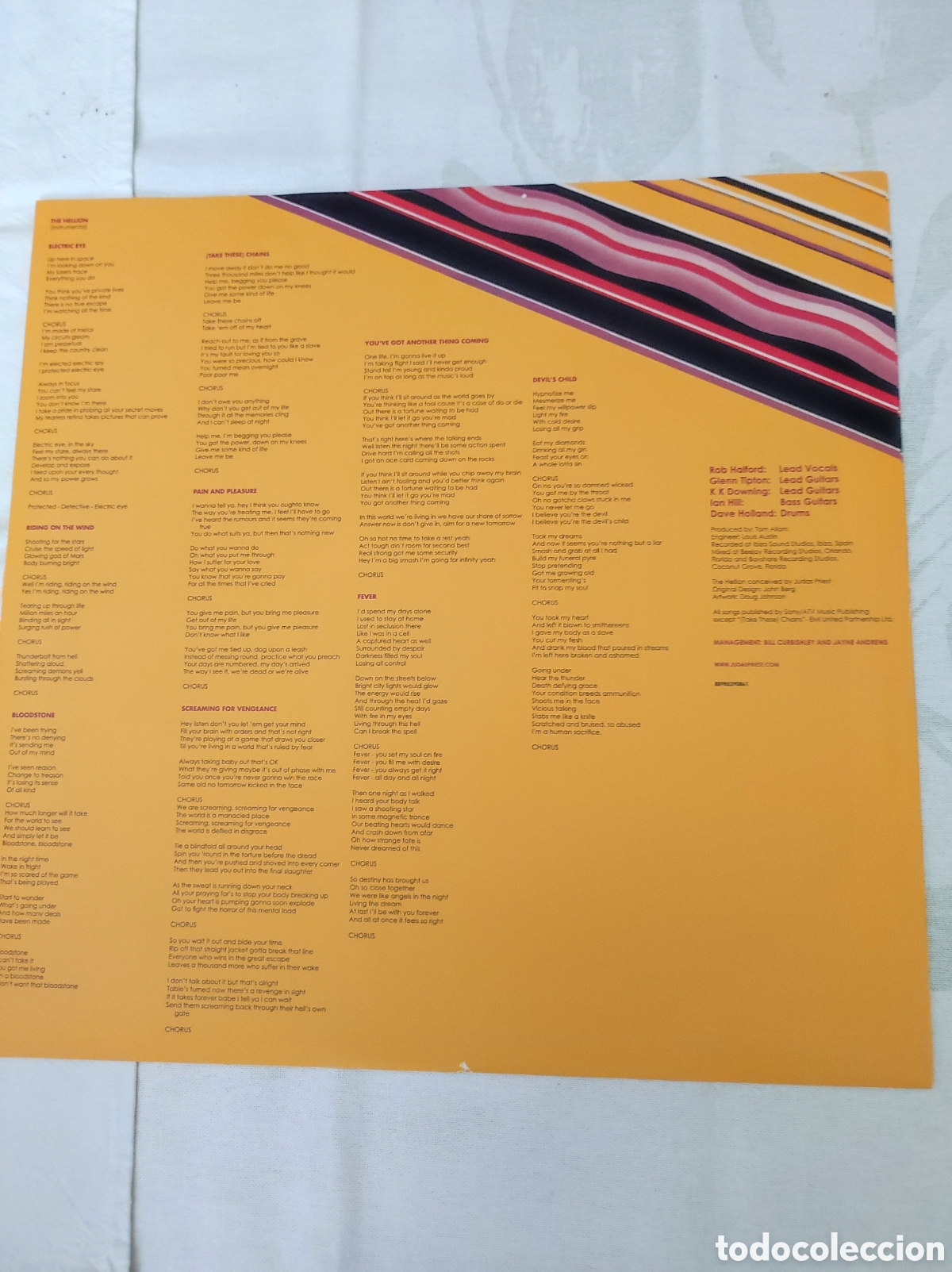 Discos de vinilo: JUDAS PRIEST - SCREAMING FOR VENGEANCE - Foto 4
