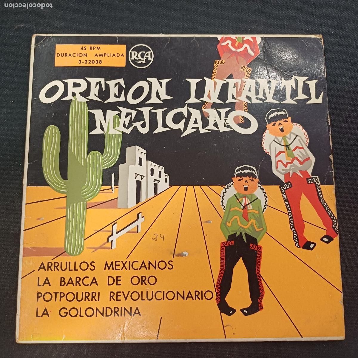 Discos de vinilo: ORFEON INFANTIL MEJICANO/SINGLE.