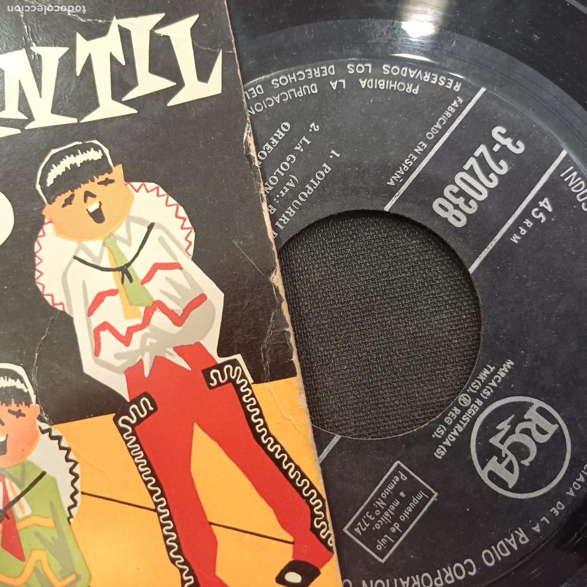 Discos de vinilo: ORFEON INFANTIL MEJICANO/SINGLE. - Foto 2