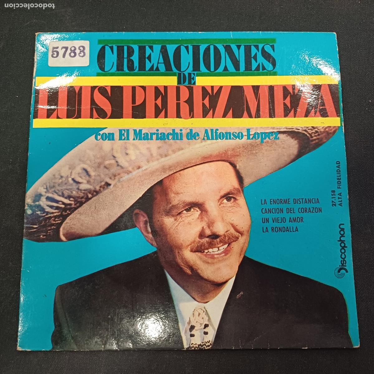 Discos de vinilo: LUIS PEREZ MEZA/LA ENORME DISTANCIA/SINGLE. - Foto 1