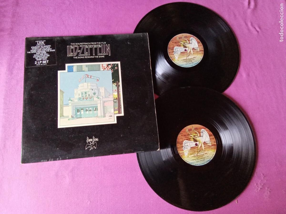 Discos de vinilo: LED ZEPPELIN THE SONG REMAINS THE SAME 1976 LP L31 2 3