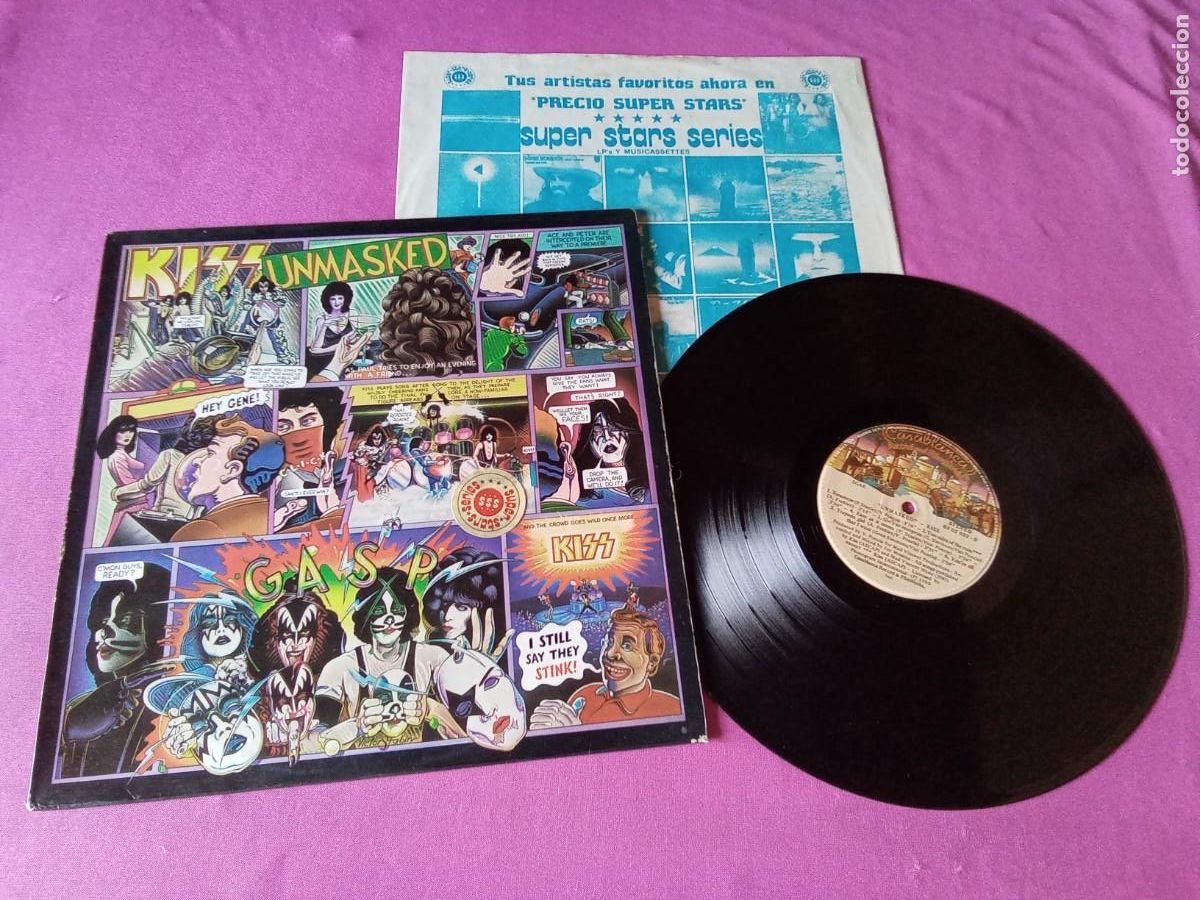Discos de vinilo: KISS UNMASKED 1980 LP L31 2 3