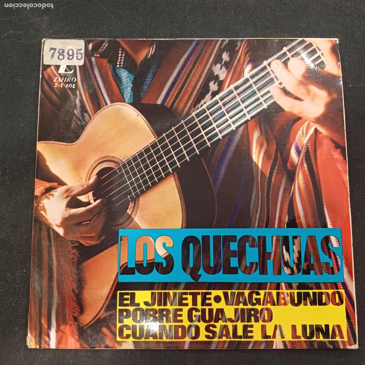 Discos de vinilo: LOS QUECHUAS/EL JINETE/SINGLE.