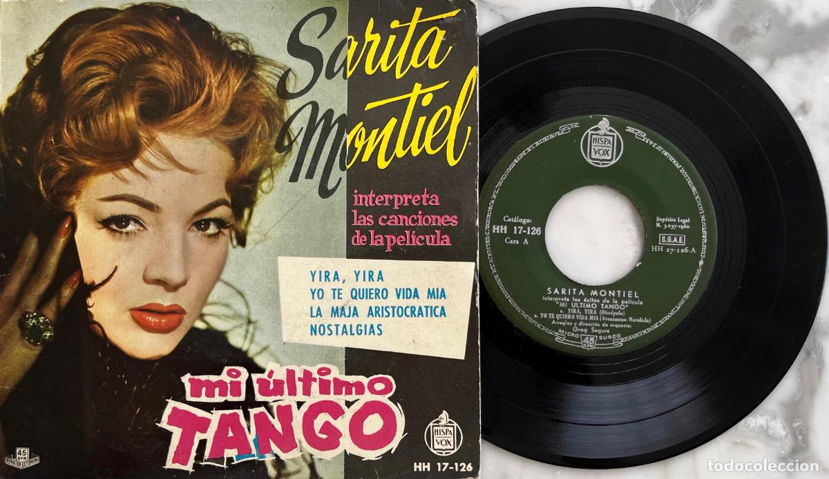 Discos de vinilo: SARITA MONTIEL. YIRA, YIRA + 3 TEMAS. BANDA SONORA DE MI ULTIMO TANGO. EP ORIGINAL ESPA&Ntilde;A 1960