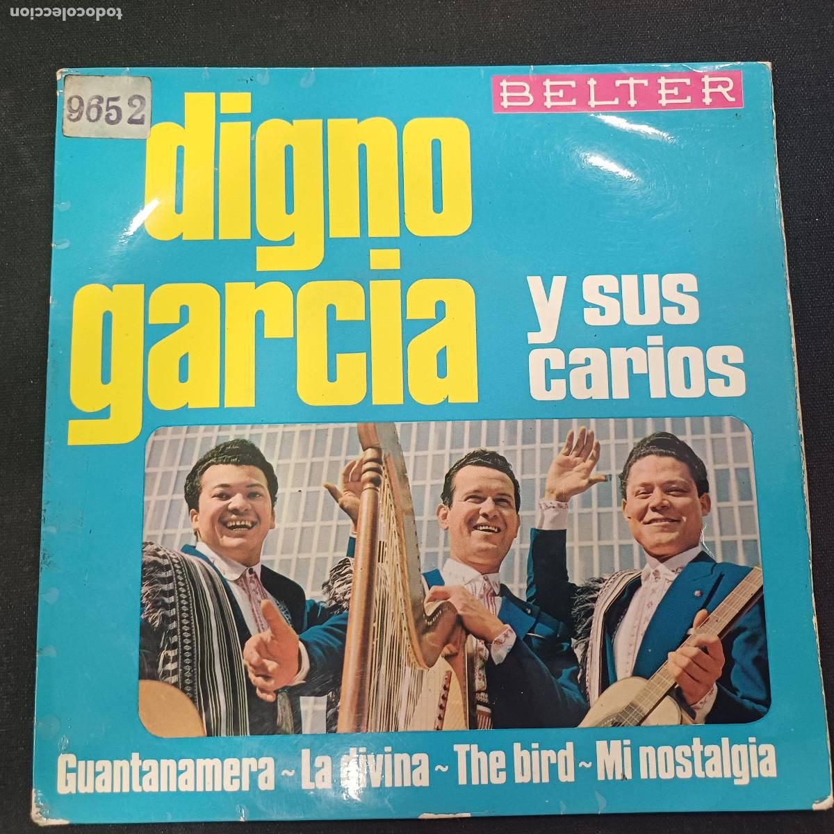 Discos de vinilo: DIGNO GARCIA Y SUS CARIOS/GUANTANAMERA/SINGLE.