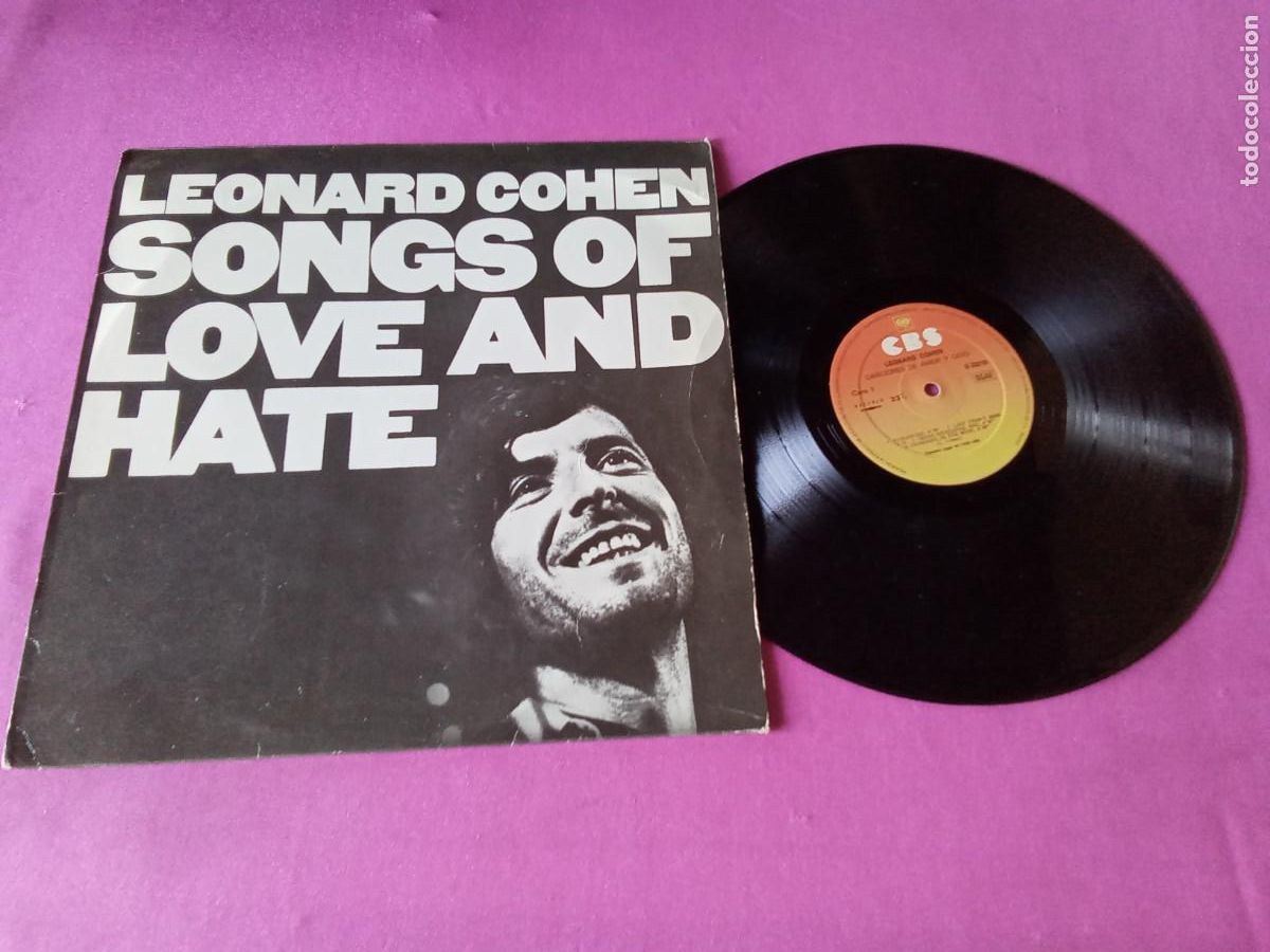 Discos de vinilo: LEONARD COHEN SONG OF LOVE AND HATE 1983 LP L31 2 3