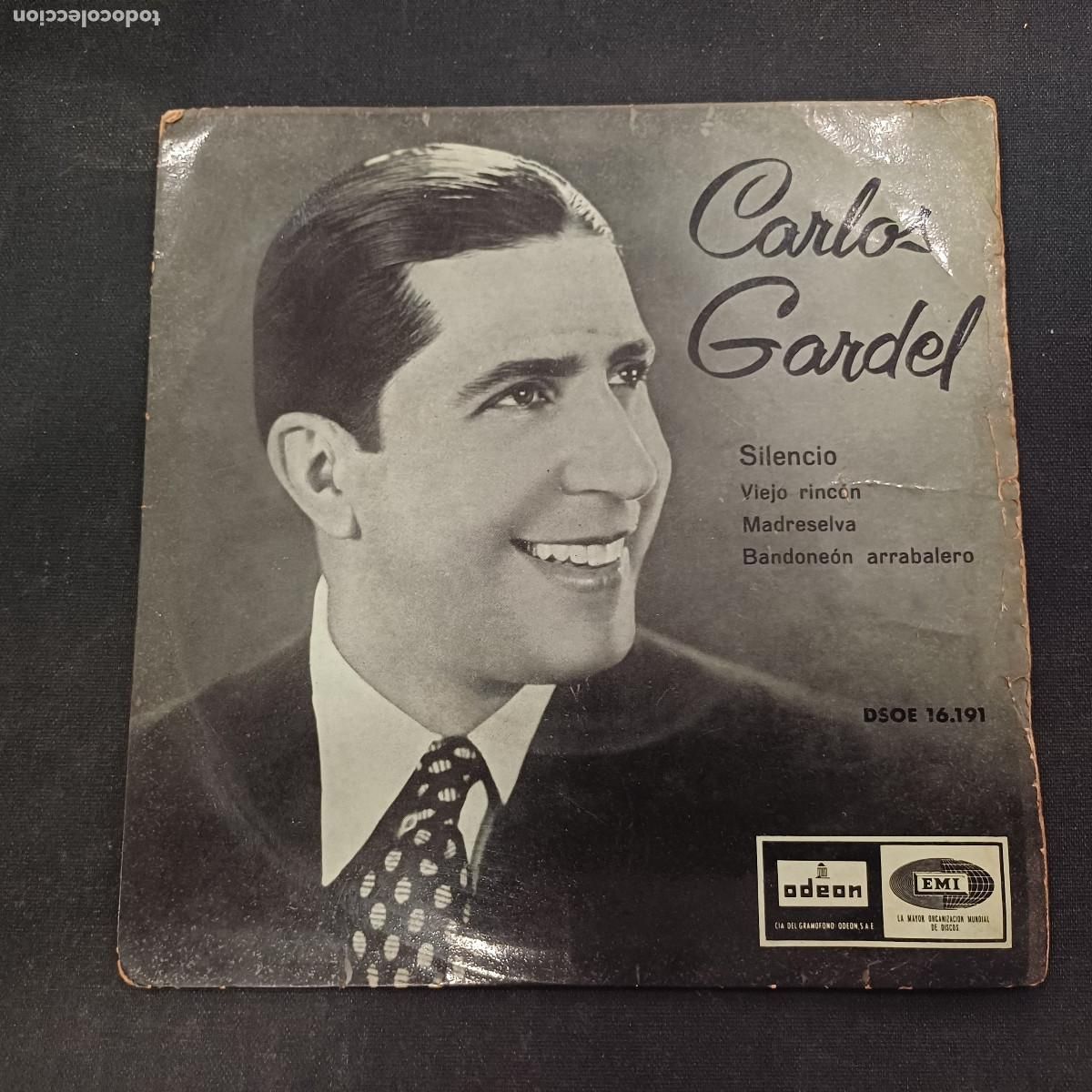 Discos de vinilo: CARLOS GARDEL/SILENCIO/SINGLE. - Foto 1