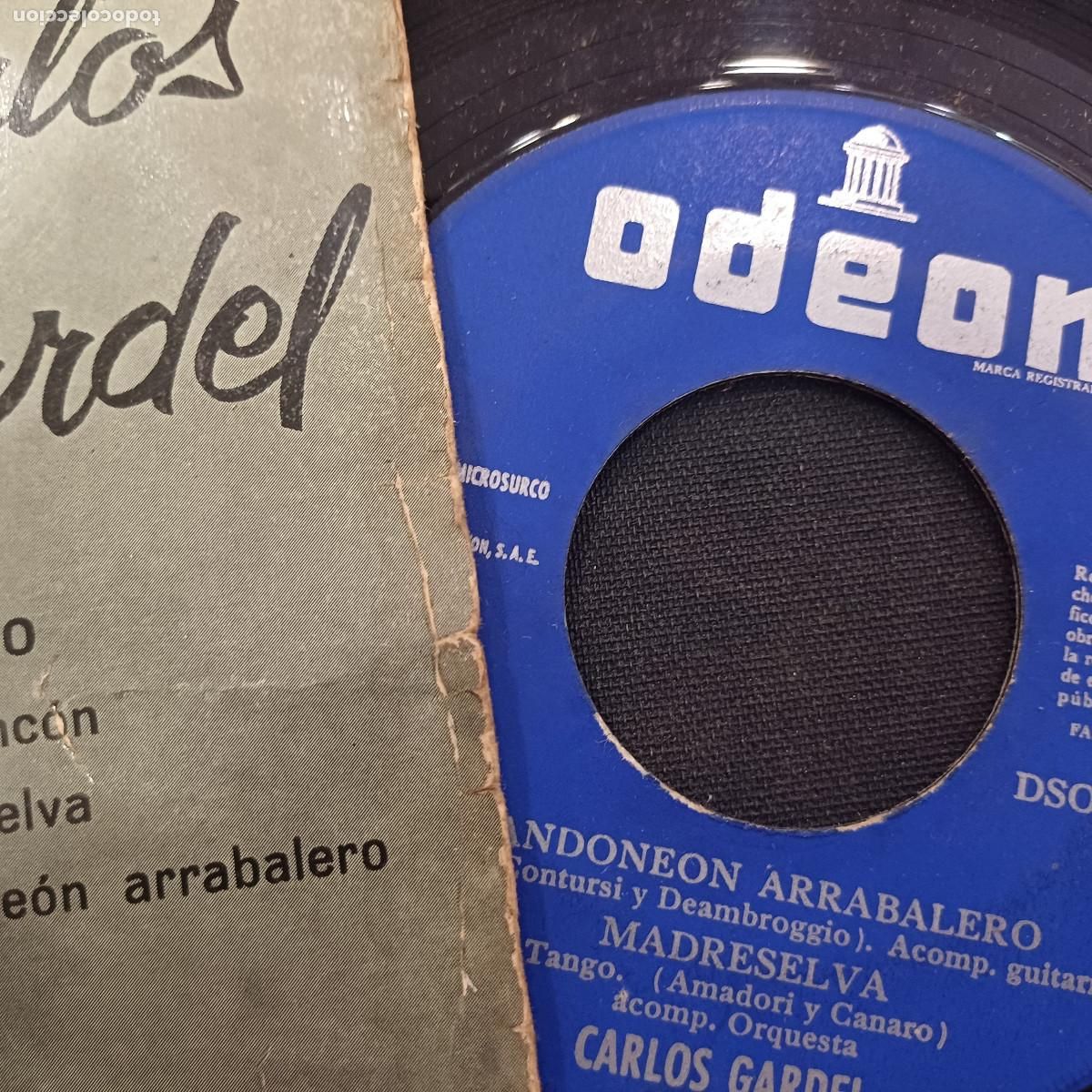 Discos de vinilo: CARLOS GARDEL/SILENCIO/SINGLE. - Foto 2