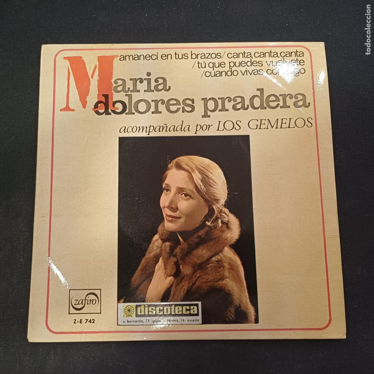 Discos de vinilo: MARIA DOLORES PRADERA Y LOS GEMELOS/SINGLE. - Foto 1