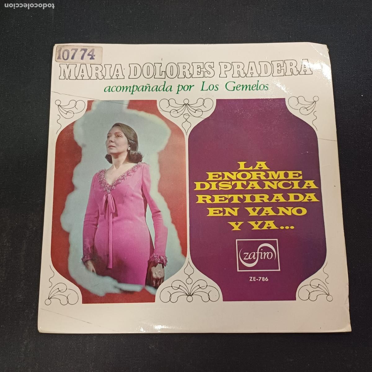 Discos de vinilo: MARIA DOLORES PRADERA Y LOS GEMELOS/SINGLE PROMOCIONAL.