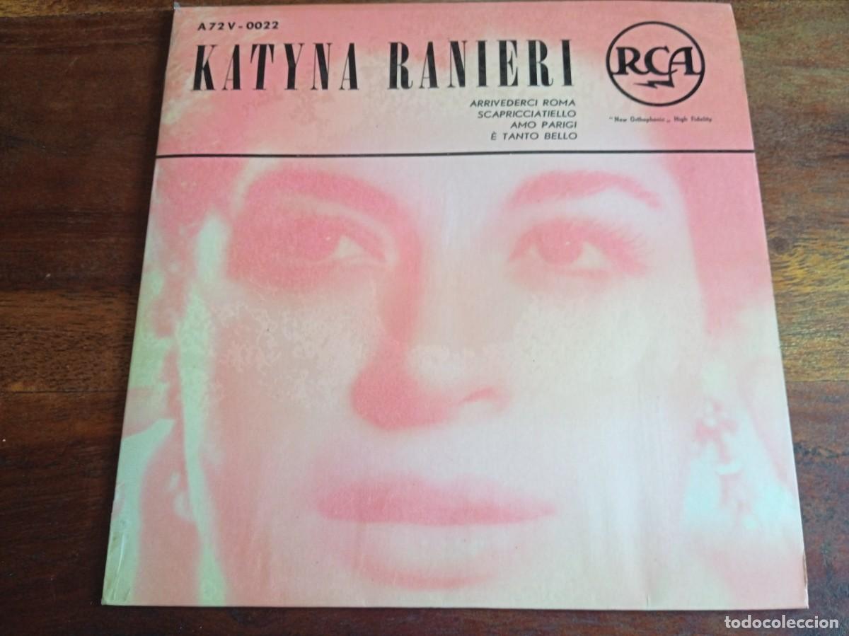 Discos de vinilo: Katyna Ranieri - Arriverderci Roma, Amo parigi - Single Ep original RCA Italia