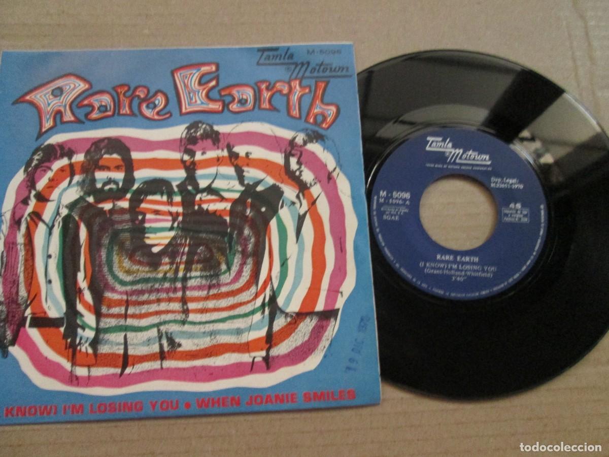 Discos de vinilo: RARE EARTH - I&acute;m Losing You / When Joanie Smiles. Single, ed espa&ntilde;ola 7&rdquo; 1970. Muy buen estado (VG+)