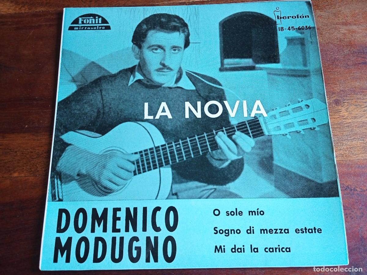 Discos de vinilo: Domenico Modugno - La novia, O sole mio - Single Ep original Fonit Iberofon 1961