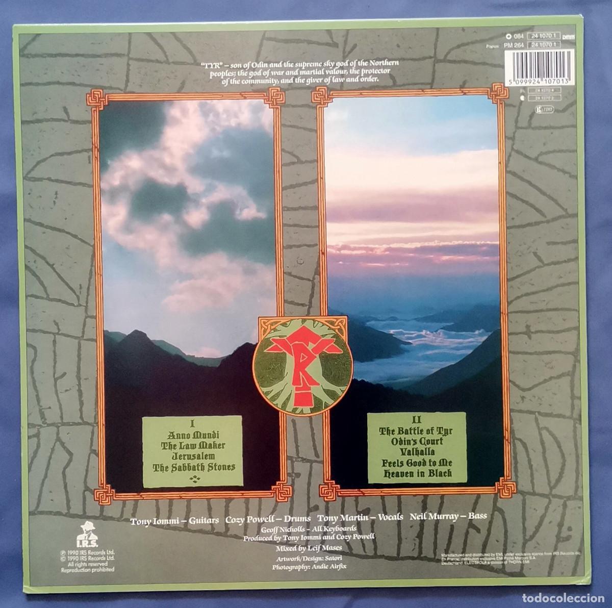 Discos de vinilo: Black Sabbath &ndash; Tyr LP reedici&oacute;n - Foto 2