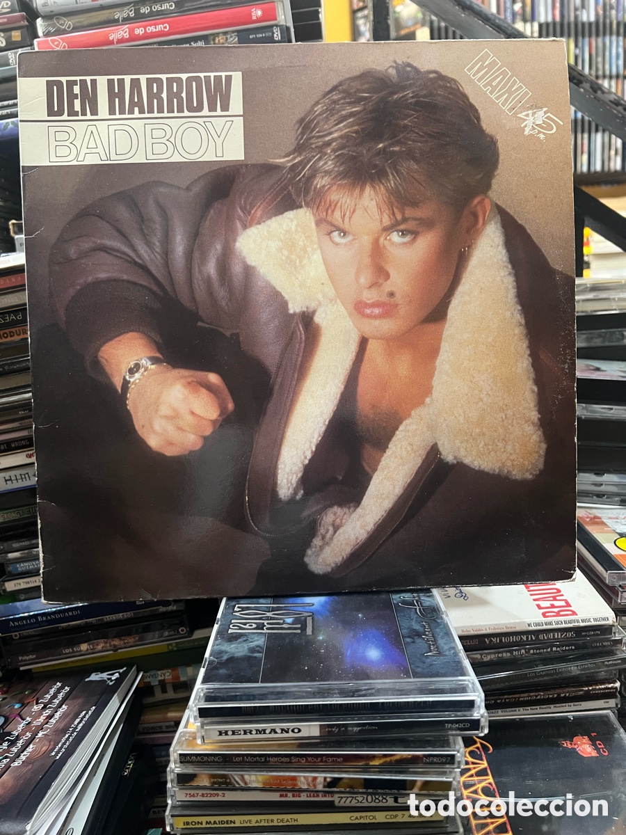 Discos de vinilo: Den Harrow Bad boy Maxi 45 - Foto 2