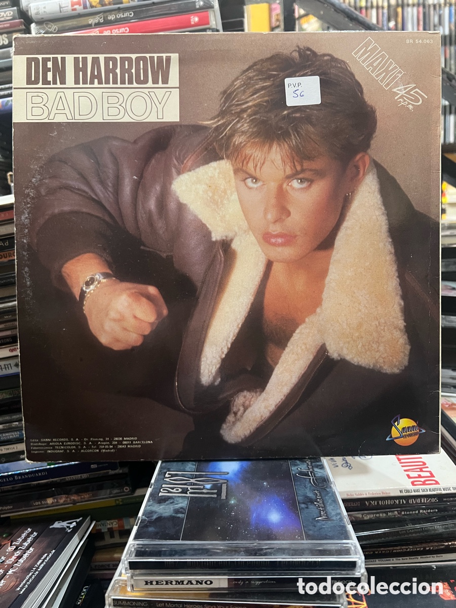 Discos de vinilo: Den Harrow Bad boy Maxi 45 - Foto 1