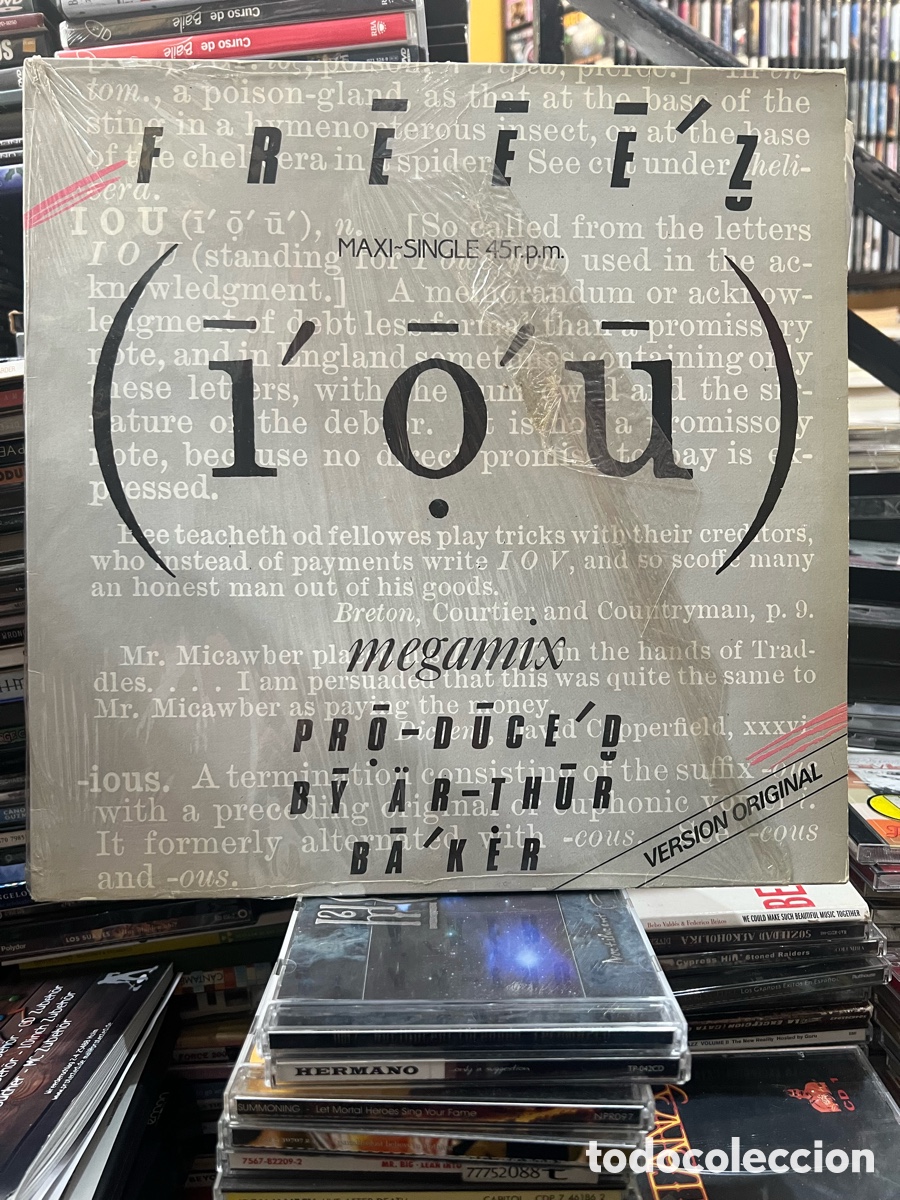 Discos de vinilo: Freee&rsquo;z I O U Maxisingle - Foto 1