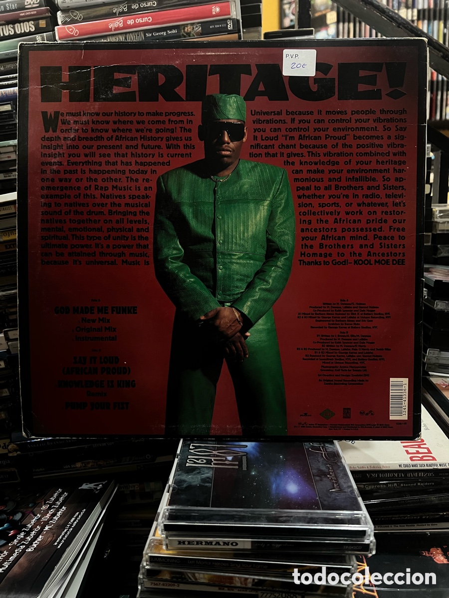 Discos de vinilo: African pride Kool Moe Dee - Foto 2