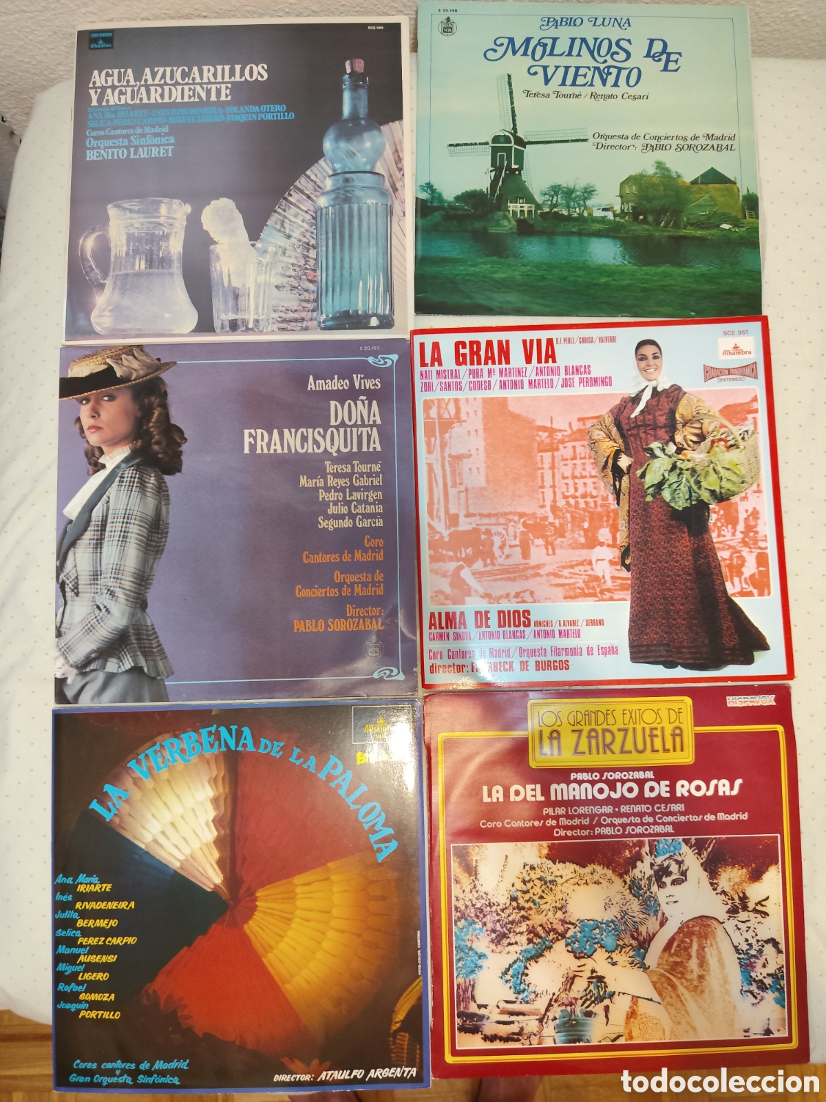 Discos de vinilo: Lote 6 vinilos zarzuela excelente estado