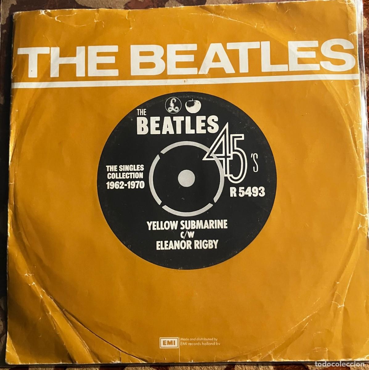 Discos de vinilo: THE BEATLES - YELLOW SUBMARINE, single 7&rdquo; edic EU/NL 1976