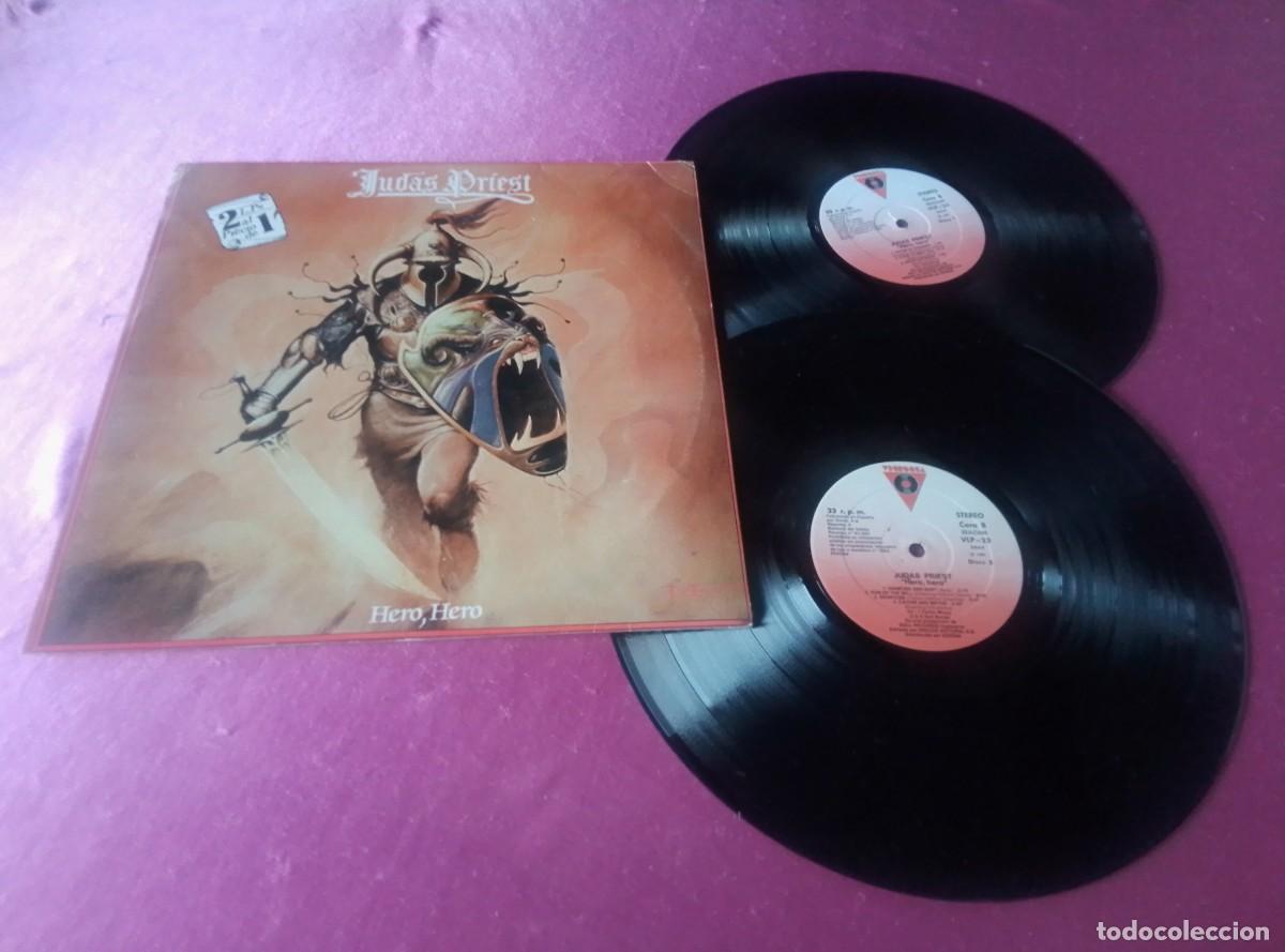 Discos de vinilo: JUDAS PRIEST HERO HERO 1981 DOBLE LP L32 3 1