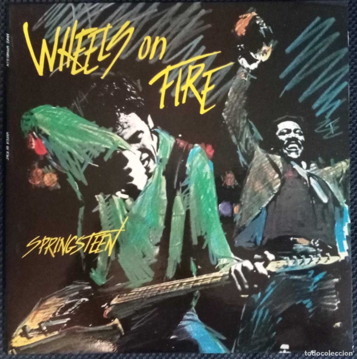 Discos de vinilo: Bruce Springsteen &rdquo;Wheels on fire&rdquo; 1lp live 1981, black vinyl htf!!!
