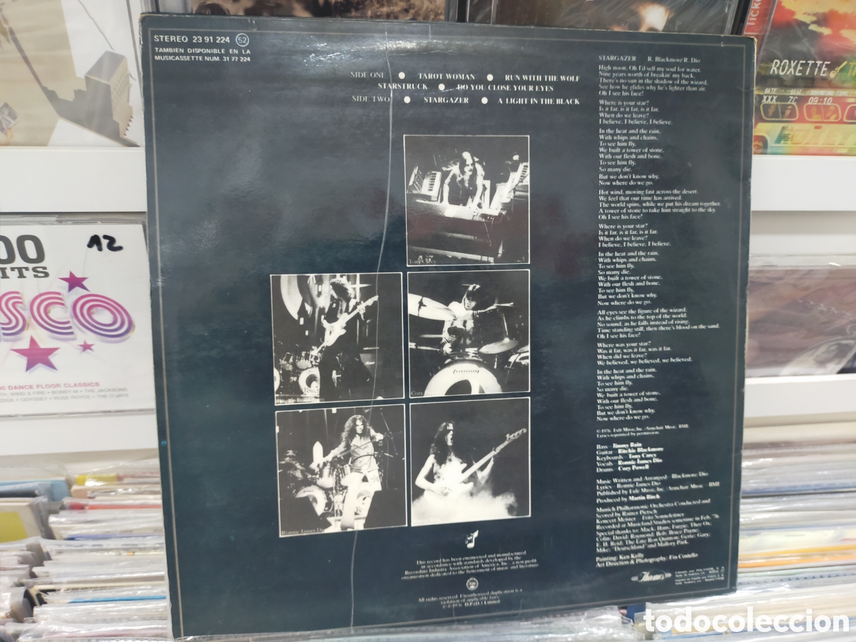 Discos de vinilo: Rainbow LP Rising Espa&ntilde;a 1976 escuchado - Foto 2