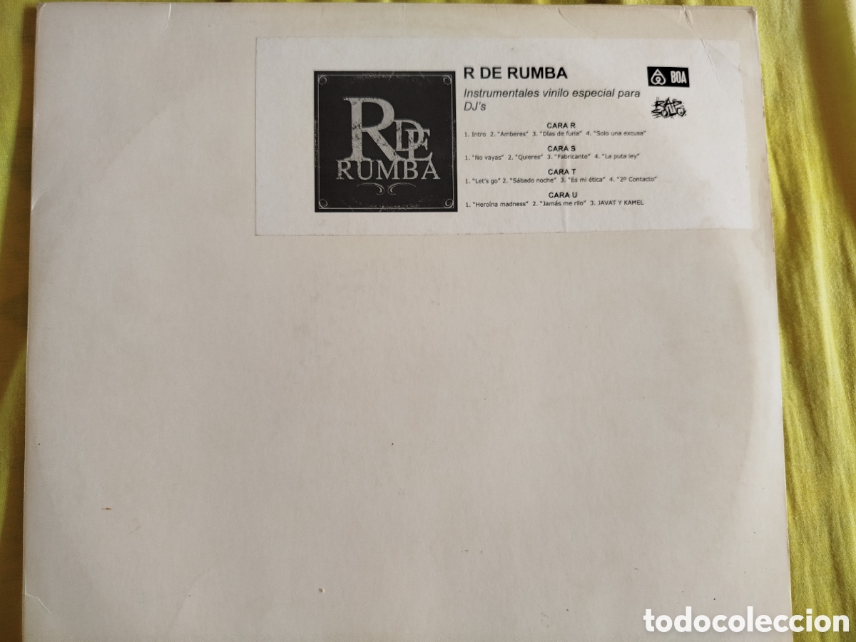 Discos de vinilo: R de Rumba Instrumentales 2xLP (2004)