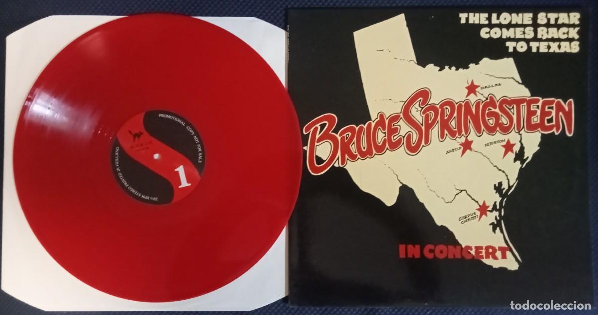 Discos de vinilo: Bruce Springsteen &rdquo;The lone star&rdquo; 1lp live 1974, european pressing red vinyl htf!!!