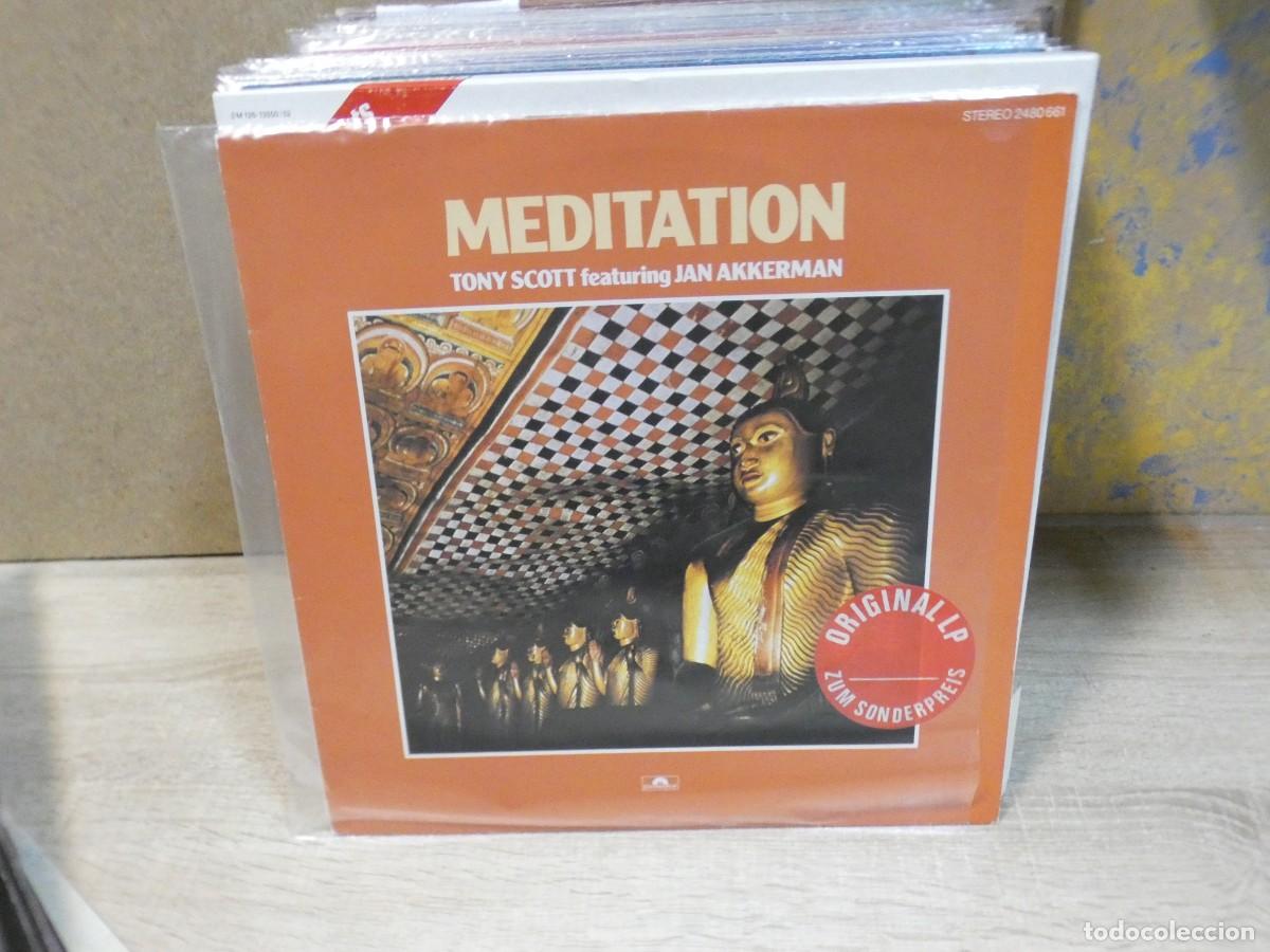 Discos de vinilo: ARKANSAS1980 BOXX739 VINILO BUEN ESTADO TONY SCOTT Y JAN AKKERMAN MEDITATION