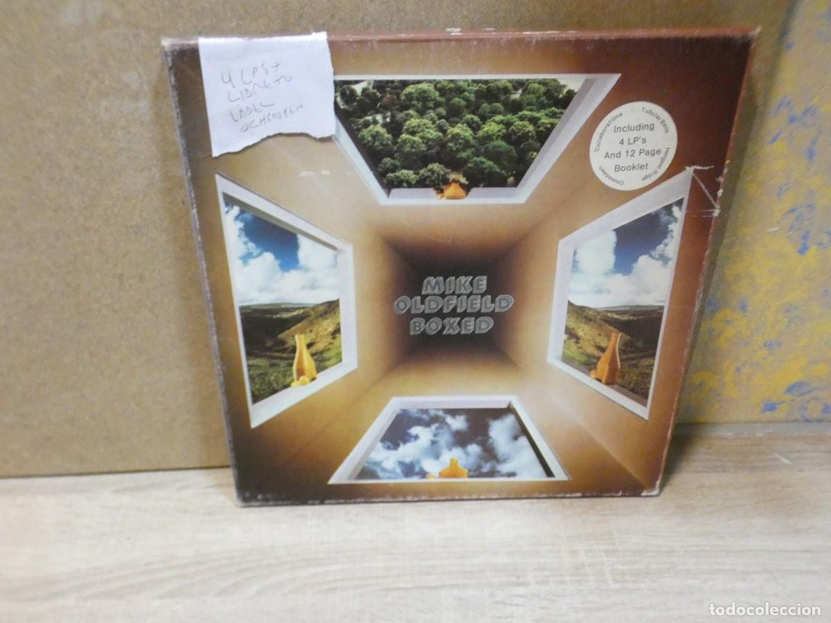 Discos de vinilo: ARKANSAS1980 BOXX739 VINILO BUEN ESTADO MIKE OLDFIELD CAJA 4 LPS LIBRO LABELS OCHENTEROS