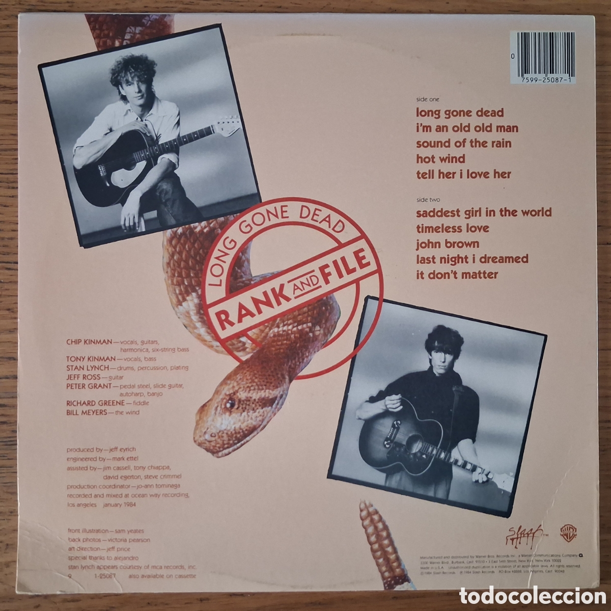 Discos de vinilo: Long Gone Dead - Rank and File - Foto 2