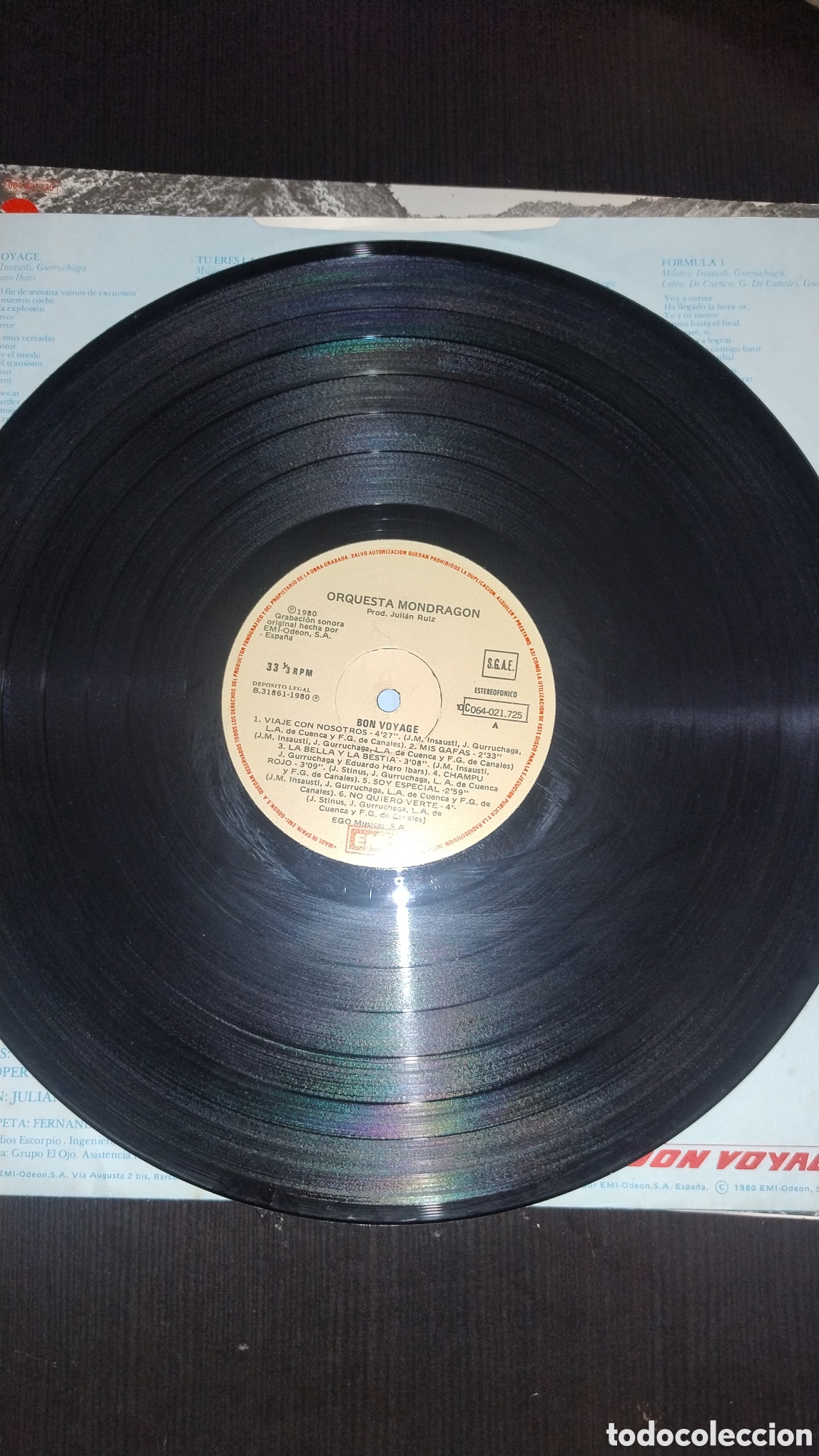 Discos de vinilo: Orquesta Mondrag&oacute;n Bon voyage - Foto 5