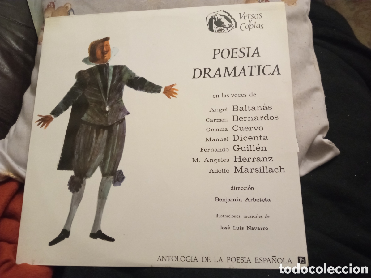 Discos de vinilo: Vinilo, Poes&iacute;a Dram&aacute;tica, voces, Angel Bartanas, Carmen Bernardos, etc de 1968, buena conservacion