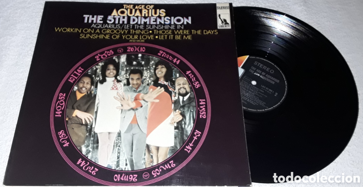 Discos de vinilo: LP - THE 5TH DIMENSION - THE AGE OF AQUARIUS - GATEFOLD - MADE IN UK 1969