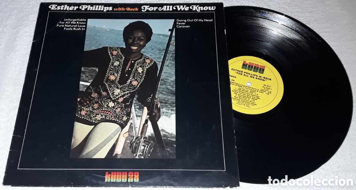 Discos de vinilo: LP - ESTHER PHILLIPS WITH BECK - FOR ALL WE KNOW - MADE IN USA 1976 - ESTHER PHILLIPS