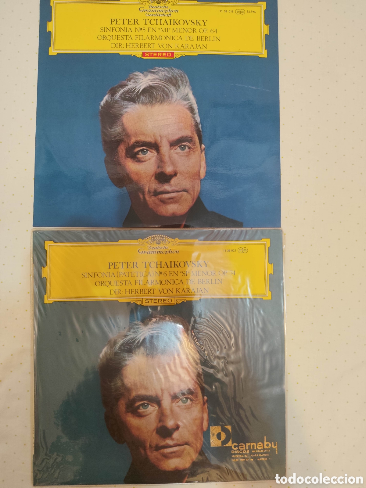 Discos de vinilo: Lote 2 vinilos Tchaikovsky Sinfon&iacute;as 5 y 6