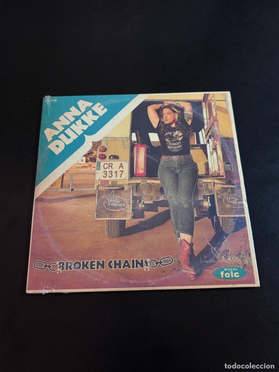 Discos de vinilo: Anna Dukke Broken Chains Disco de vinilo EP 7&rdquo; single rockabilly rock and roll Folc Records